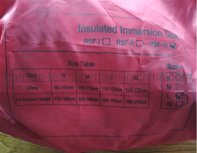 Certificat CC ou Certificat Solas Immersion Suit