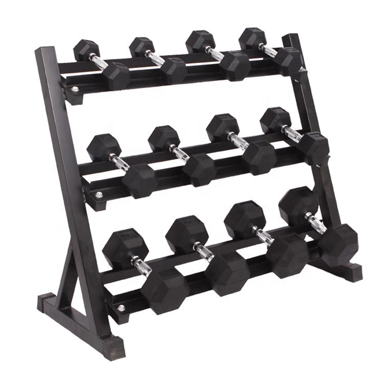 Solid stable household commercial dumbbell rack