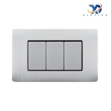 Three-way Single Control Switch Stainless Steel Panel