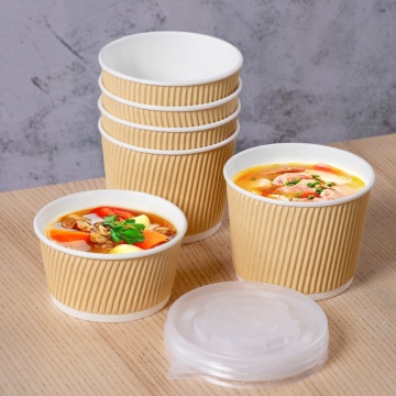 Disposable Printed Hot Soup Paper Bowl