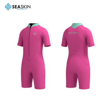 Seaskin Child's Shorty Neoprene Front Zip Wetsuit