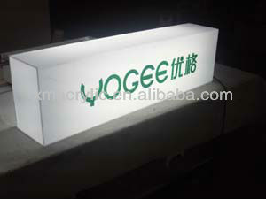 clear acrylic advertising light box