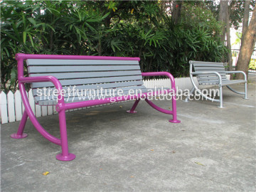 HDPE slats outdoor garden bench seating outdoor bench