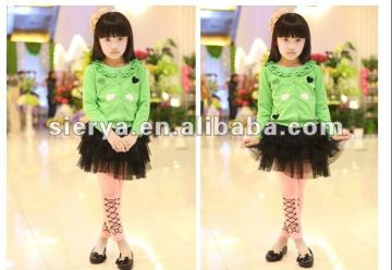 girl's cardigan sweater with trims around neck