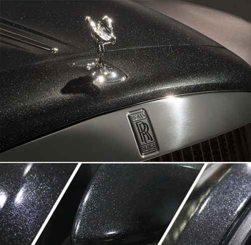 metallic diamond shine black car wrap vinyl