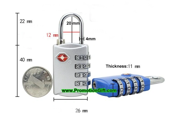 Tsa-309-Accepted Combination Luggage Lock