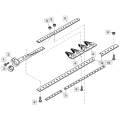 Agricultural machinery parts for combine harvester twin knife sections H163131, H153329