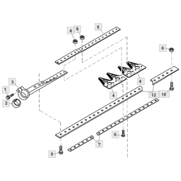 Pièces de machines agricoles pour les sections de combinaison de couteau jumeau H163131, H153329