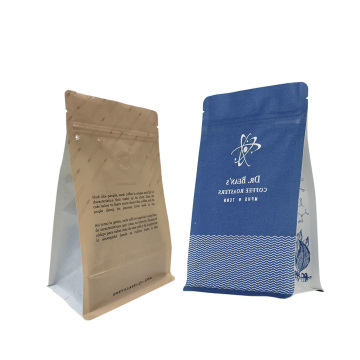 Bolsas de café bioplástico de plástico de cáñamo con acabado suave