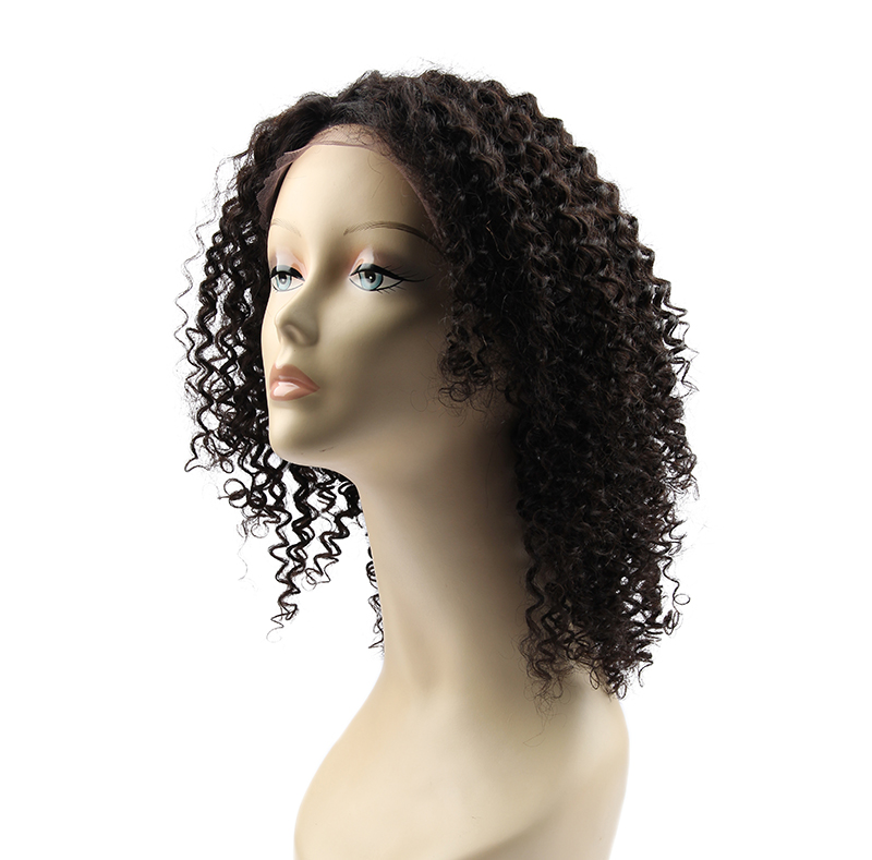 Afro kinky curly lace front human hair wig 360 full lace wig 100% remy brazilian human hair for black women