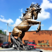 Factory casting cheap and best bronze large jumping horse sculpture
