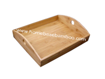 Bamboo Tea Food Coffee Fruit Serving Tray Tableware Storage Organizers Hb403