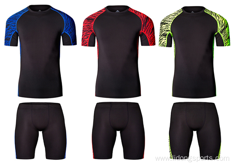 Wholesale Cheap Short Sleeve Compression Men's Gym Wear