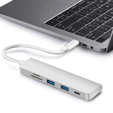 USB C HUB Mulitiport-adapter met PD