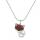 Rouge Goldstone Luck Fox Collier pour femmes hommes guérison énergie cristal amulette animal pendant bijoux de pierres précieuses
