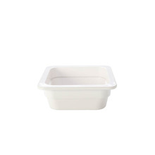NSF Certified Melamine GN Food Container, 1/6 Size, White, for Hotels and Restaurants in USA