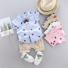 Summer Set: Kids' Short Sleeve Shirt & Clothing 2 Piece Set for Boys and Babies