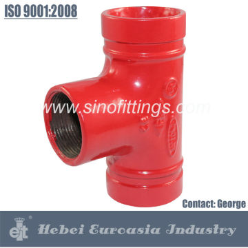 Grooved Fittings Tee Threaded