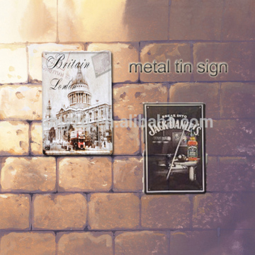 metal decorative wall tin sign for gift