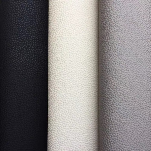 2020 latest Embossed Lichee PU Leather for Sofa