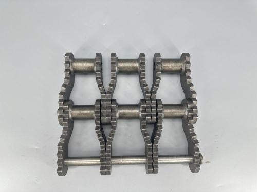 Agricultural welded structure bent plate chain