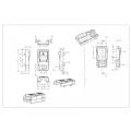 Connector voor display poort shell