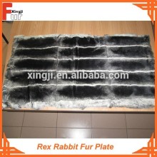 Dyed Chinchilla Rex Rabbit Fur Plate