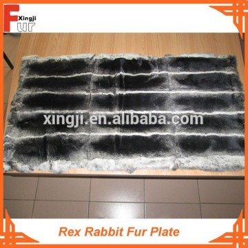 Dyed Chinchilla Rex Rabbit Fur Plate