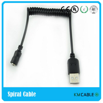 Ethernet coiled cable