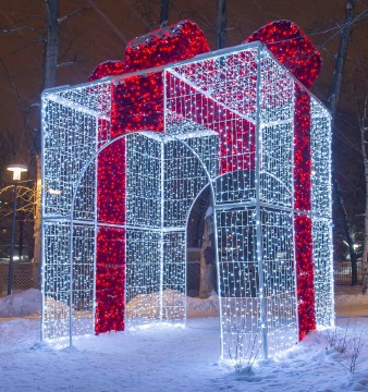 Luminous Christmas Gift Boxes: LED Lighted Holiday Delights