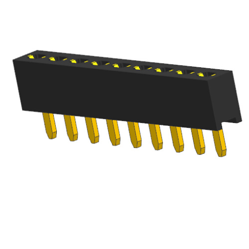 Conectores do tipo reto da única fileira de 2.54mm