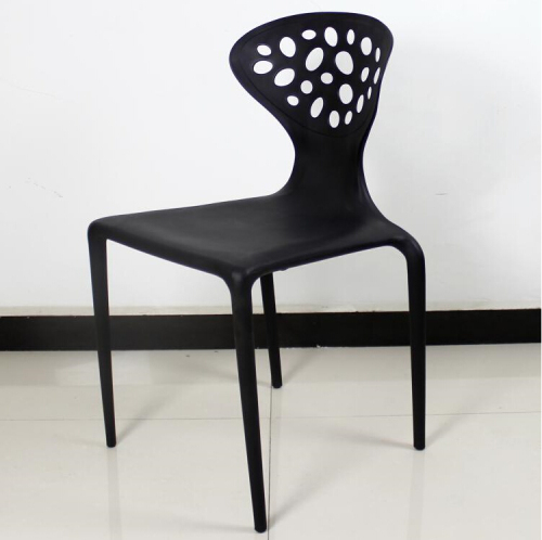 High quality black waterproof gentle dining room plastic chair in malaysia