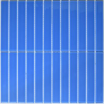 light blue strip mosaic tile