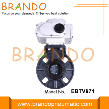 UPVC Body Material Butterfly Valve With Electrical Actuator