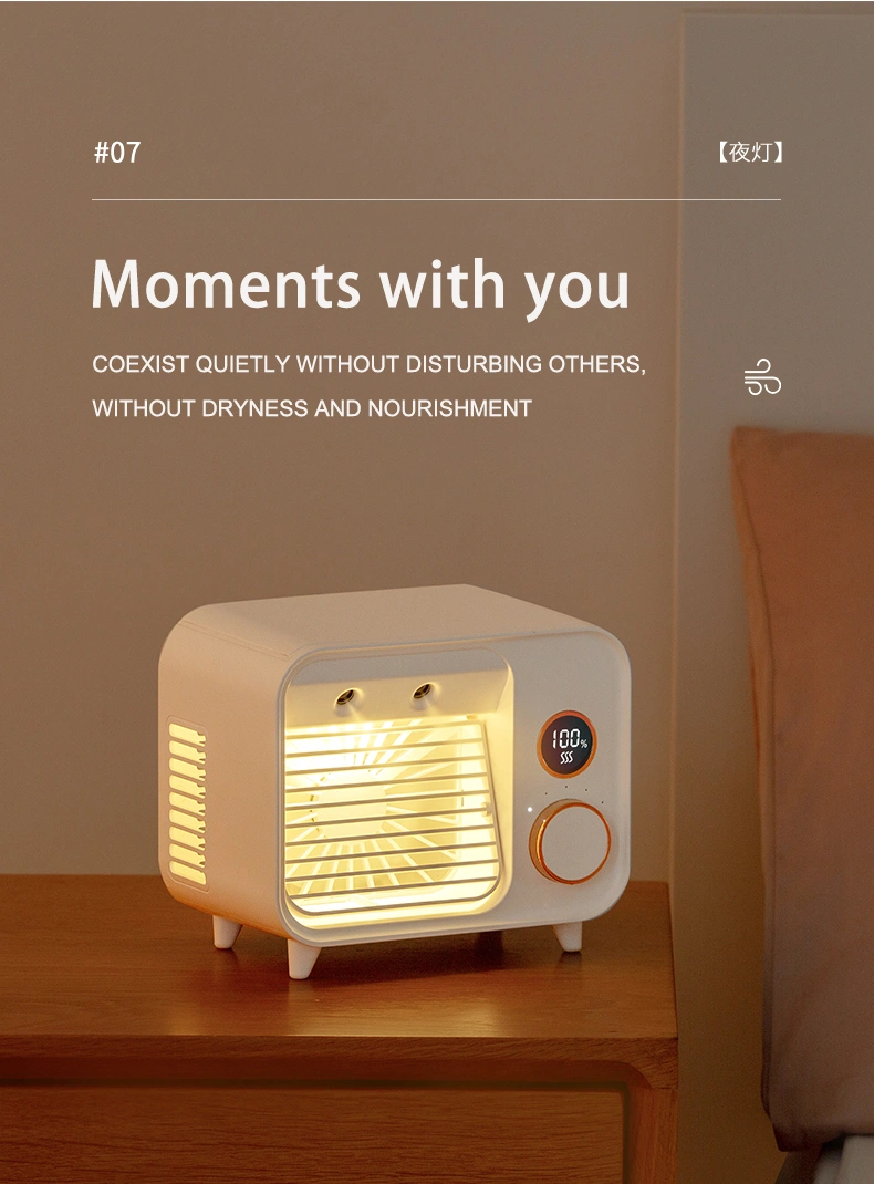 USB Mini Air Conditioner Humidifier Portable Air Conditioning Fan