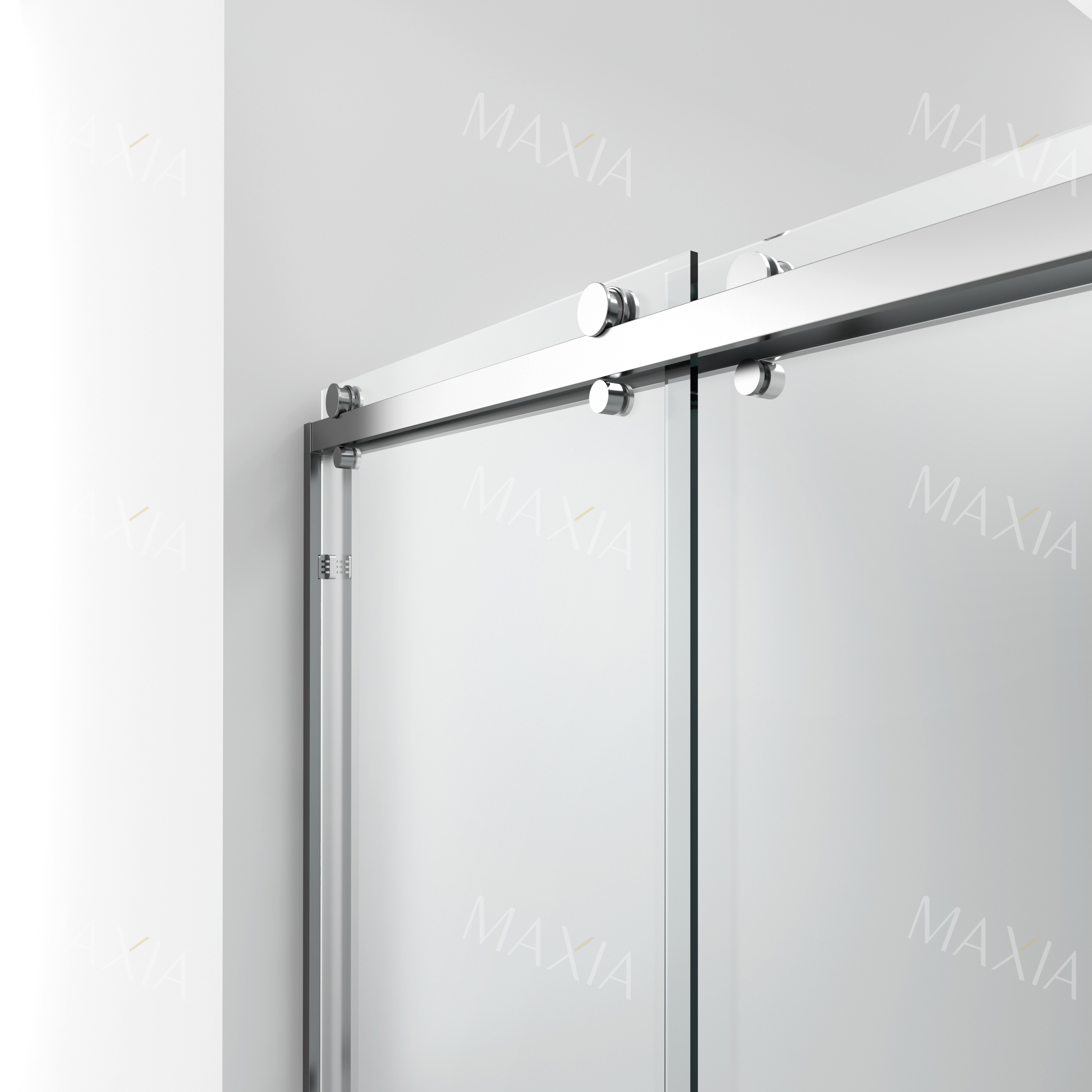 Черный скользящий экран душа