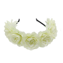 DOMOHO White Flower Bride Head Wreaths for Wholesalers