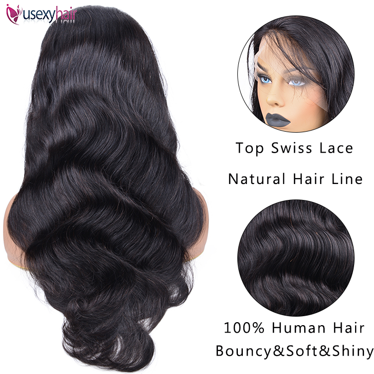 Top Selling Virgin Brazilian Hair Wigs Body Wave Human Hair Lace Front Wigs Wholesale