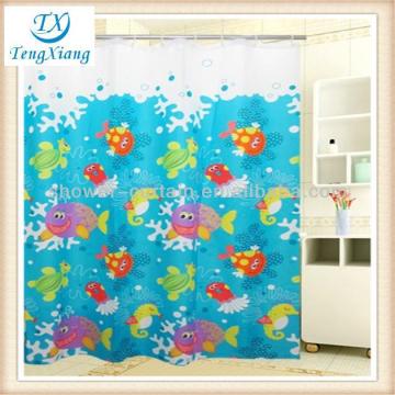 children bright color frog shower curtain