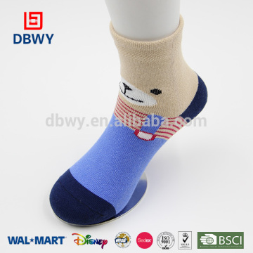 Lovely Comfortable Bear Animal Head cotton Baby Socks in China