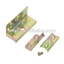Single screw bed hinge