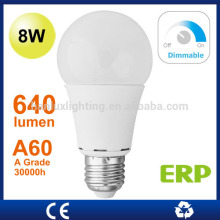 8W dimmable LED bulb