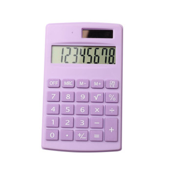 Dual Power Basic 8 Digit Pocket Calculator