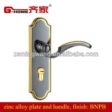 luxurious zinc alloy handle lock mortise lock