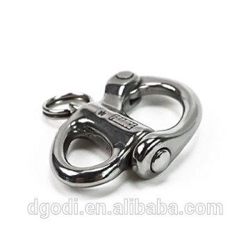 high polished small stainless steel snap shackle