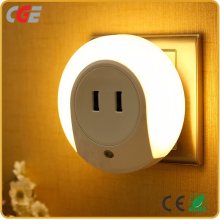 Socket Light LED Double USB Charging Port Connector Wall Socket with Light Ce RoHS