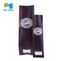 Tilpasset genlukkeligt Ziplock Kraft Paper Ground Coffee Bag