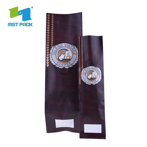 Customized Resealable Ziplock Kraft Paper Ground Coffee Bag