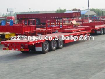 35ton 40feet or 20ft 3axle flatbed semi trailer for sale/container semi trailer