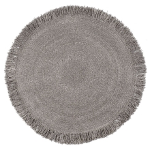 natural wool braided round carpets rug